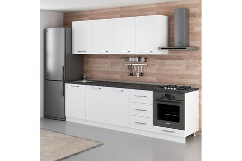 MİNAR RÜYA 280 CM MUTFAK DOLABI BEYAZ 280-B3
