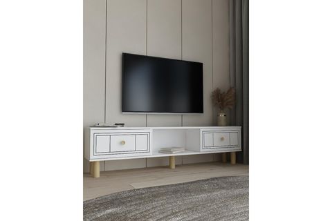 DARİOCT BOHEM TV SEHPASI, BEYAZ BEYAZ