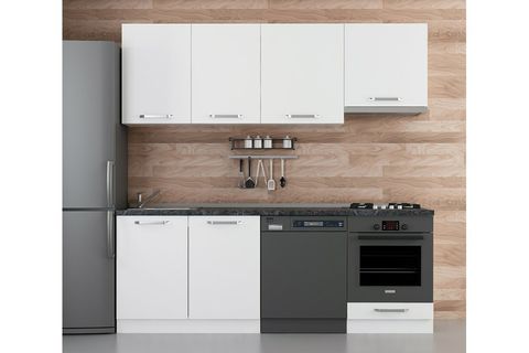MİNAR 220 CM MUTFAK DOLABI BEYAZ 220 B14