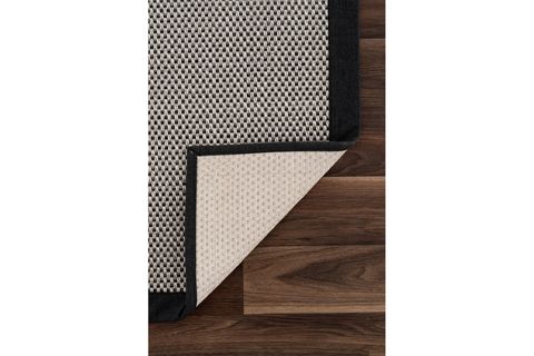 SİSALO BORDURE KREM SİYAH SİSAL HALI, SİYAH BORDÜR B3417E, 80X120