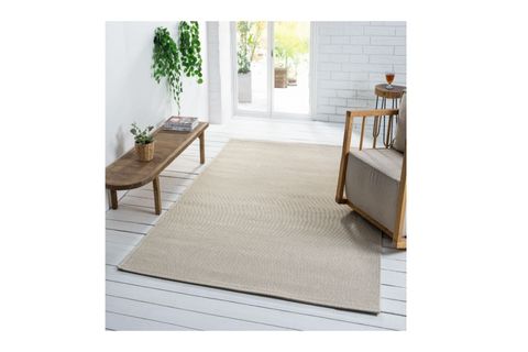 ESSE HAV TOZ VERMEZ KOLAY TEMİZLENEN HASIR DOKU SİSAL HALI, KREM, 80X200, 663