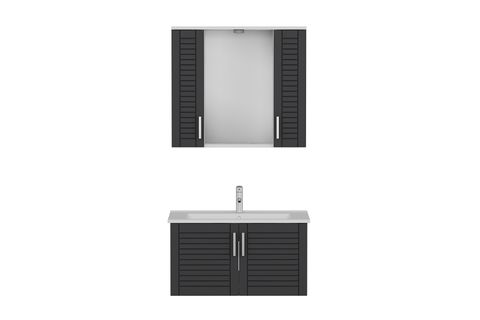 VERA BANYO DOLABI 85CM AS2K 2K1A ETJ BEYAZ ANTRASİT