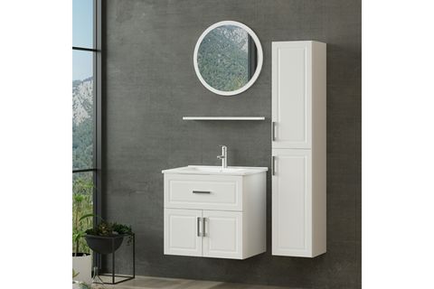 SANYA BANYO DOLABI AS2K1Ç82, BEYAZ, 65CM