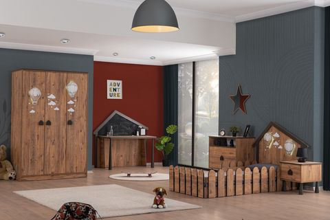 GARDEN MONTESSORİ ÇOCUK ODASI TAKIMI, 3 KAPAKLI