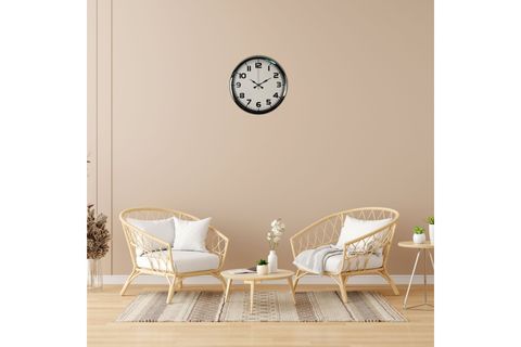 KROM PRİME METAL DUVAR SAATİ 40 CM