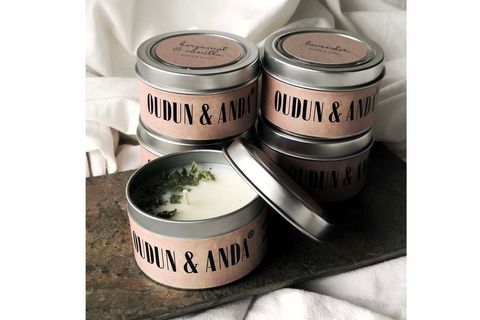 OUDUN ANDA AROMATERAPİ MUM SERİSİ METAL BERGAMOT