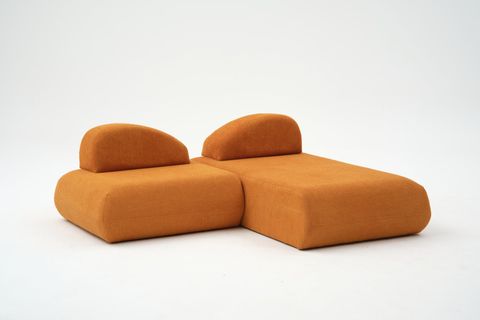 LİVA KÖŞE KOLTUK, UZANMALI, TURUNCU