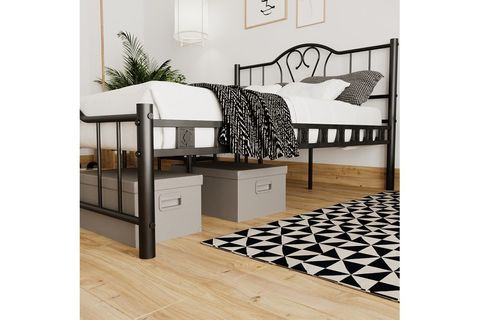 ORKİDE METAL KARYOLA, SİYAH, 140X200