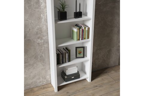 VENEZİA PREMİUM AHŞAP AYAKLI KİTAPLIK, 5 RAFLI