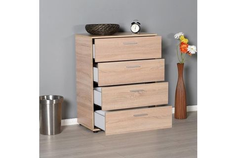 ADORE TRENDLİNE ŞİFONYER, 4 ÇEKMECELİ, SONOMA