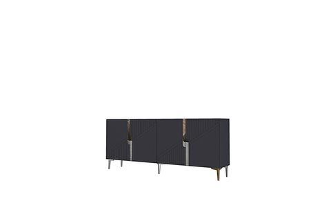 EVVA KONSOL VE TV SEHPASI, ANTRASİT SILVER, 180 CM
