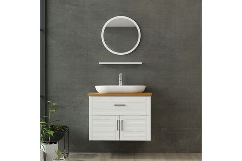 VERA BANYO DOLABI AS2K1Ç141, BEYAZ, 85CM