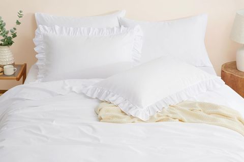 MAKİ DEKORATİF MODERN YASTIK KILIFI, BEYAZ, 2 ADET