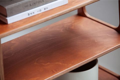 WOODESK FRESCO AHŞAP KİTAPLIK VE RAF ÜNİTESİ, TİK RENK