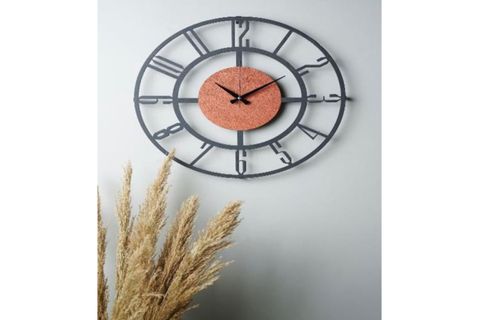 BUNNELA METAL RENKLİ DUVAR SAATİ, 50X50 CM