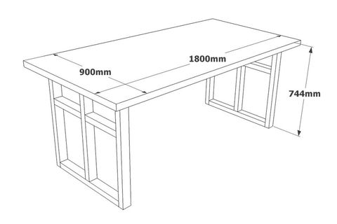 YURUDESİGN NATURE SERİSİ MASİF AHŞAP KÜTÜK YEMEK MASASI NT5-C-3