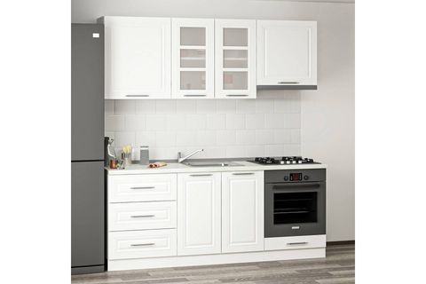MİNAR 200 CM MEBRAN C MUTFAK DOLABI BEYAZ 200-MCB1