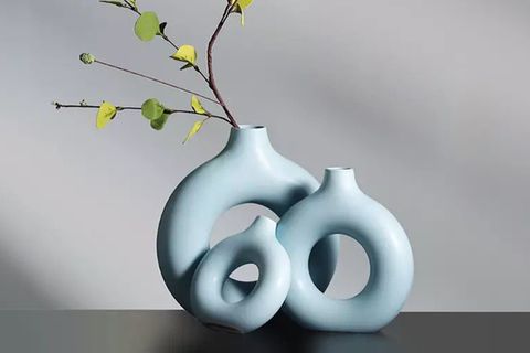 HALKA VAZO ÜÇLÜ SET MAVİ