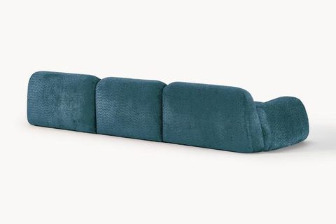 ROSE BUKLE MODÜLER ÜÇLÜ KOLTUK, TURKUAZ