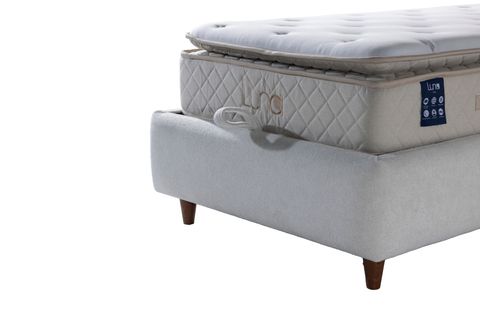 LUNA TREND BAZA VE BAŞLIK SETİ, KREM, 120X200