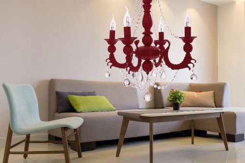 ELEGANZA 5'Lİ KIRMIZI AVİZE