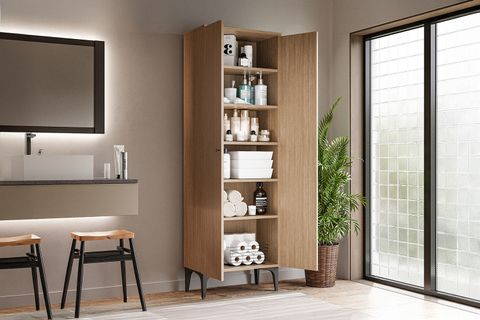 ÇETMEN COMFORT FLEX 2 KAPAKLI ÇOK AMAÇLI DOLAP CEVİZ