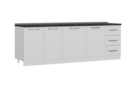 MİNAR 245 CM MUTFAK DOLABI BEYAZ 245-B1-ALT MODÜL