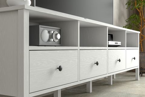 LUMERA MODERN TV ÜNİTESİ, 4 ÇEKMECELİ 4 BÖLMELİ