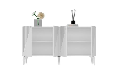 DRAW KONSOL, LAZER DESENLİ, BEYAZ, 150 CM