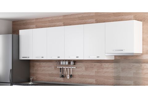 MİNAR 300 CM MUTFAK DOLABI BEYAZ 300-B5-ÜST MODÜL