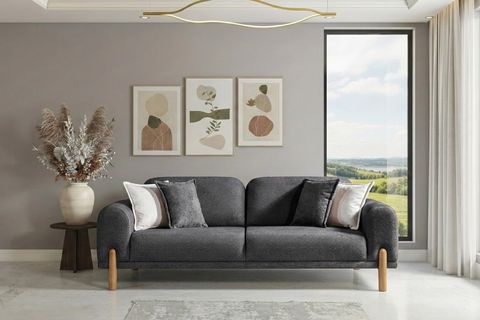 STOCKHOLM SIRT MEKANİZMALI KOLTUK TAKIMI, ANTRASİT