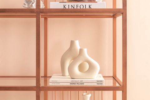 LOLA ROSE METAL KİTAPLIK, KIRMIZI, 160 CM