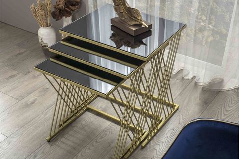 VİENNA ZİGON SEHPA, GOLD FÜME