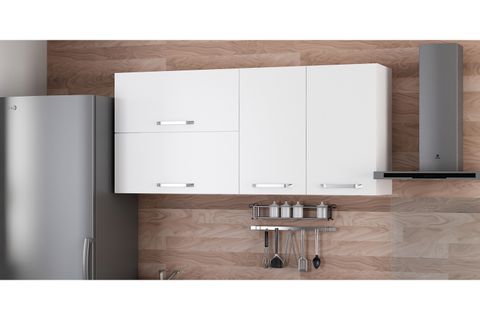MİNAR 160 CM MUTFAK DOLABI BEYAZ 160-B2-ÜST MODÜL