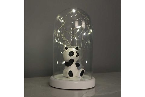 IŞIKLI FANUS LAMBA, PANDA FİGÜRLÜ, BEYAZ