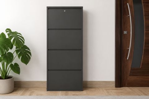 FLEX DÖRTLÜ KİLİTLENEBİLİR METAL AYAKKABILIK, ANTRASİT