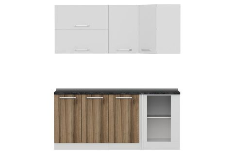 MİNAR 185CM KÖŞE MUTFAK DOLABI BEYAZ DORE K185D3