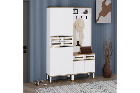 KUZEY PORTMANTO VESTİYER AYAKKABILIK, ÇAM BEYAZ