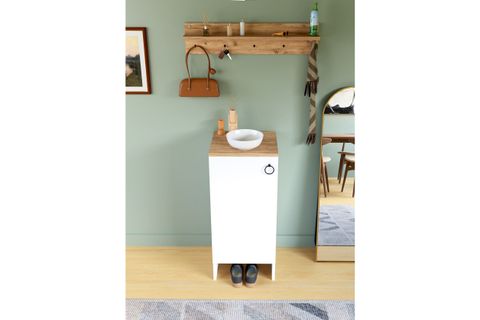 KABİ TEK KAPAKLI ÇOK AMAÇLI DOLAP, BEYAZ