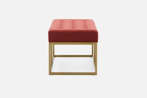 CAMRON GOLD METAL BENCH, KIRMIZI