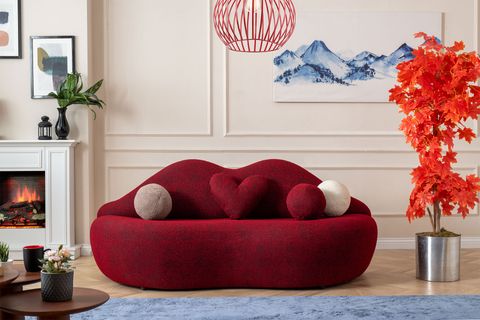 LİPS KANEPE, BORDO