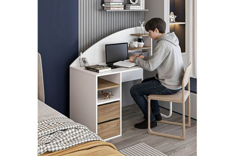 MİREL ÇALIŞMA MASASI, BEYAZ RAHLE