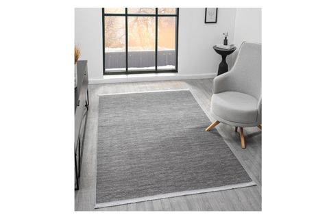 ASPENDOS AKRİLİK DOKUMA MAKİNE HALISI, 120X250, ANTRASİT, 5119