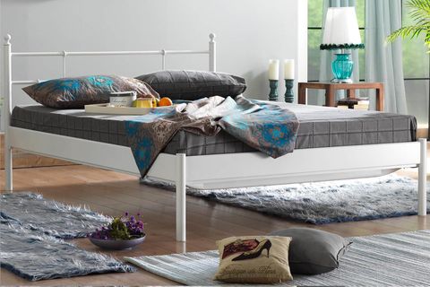 LALAS S METAL KARYOLA, BEYAZ, 140X200