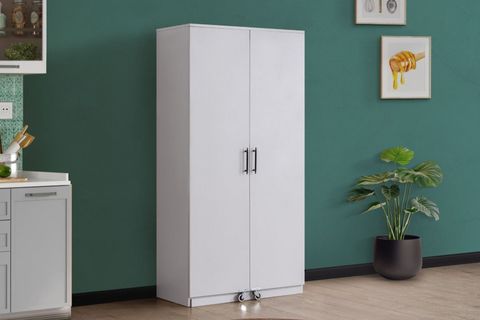 BLESK BÜYÜK ERZAK KİLER MUTFAK DOLABI, BEYAZ, 2 KAPAKLI