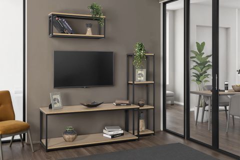 LOFT LİNE TV ÜNİTESİ, ÜÇLÜ SET