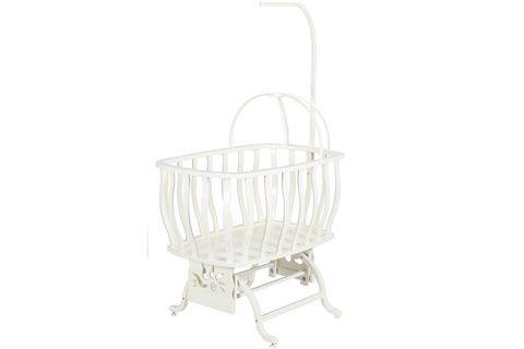 OTANTİK LÜKS SALLANIR SEPET BEŞİK, KREM, 60X90