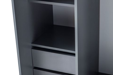 CİTY SÜRGÜLÜ GARDIROP, ANTRASİT, 180 CM