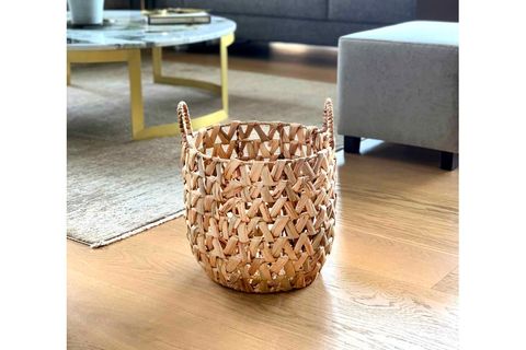 HASIR İRİ ÖRGÜLÜ SEPET NATUREL 36X39 CM