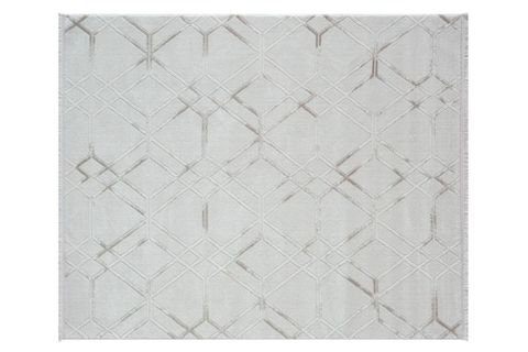 BAMBU DOKULU MODERN SIK DOKUMA MAKİNE HALISI, BEJ, 100X400, Y00595A